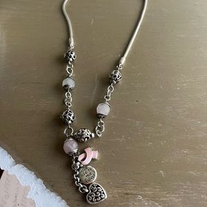 Brighton Breast cancer awareness necklace in great condition.